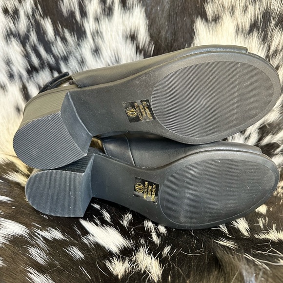 Never worn black peep toe sling back bootie - Picture 2 of 5